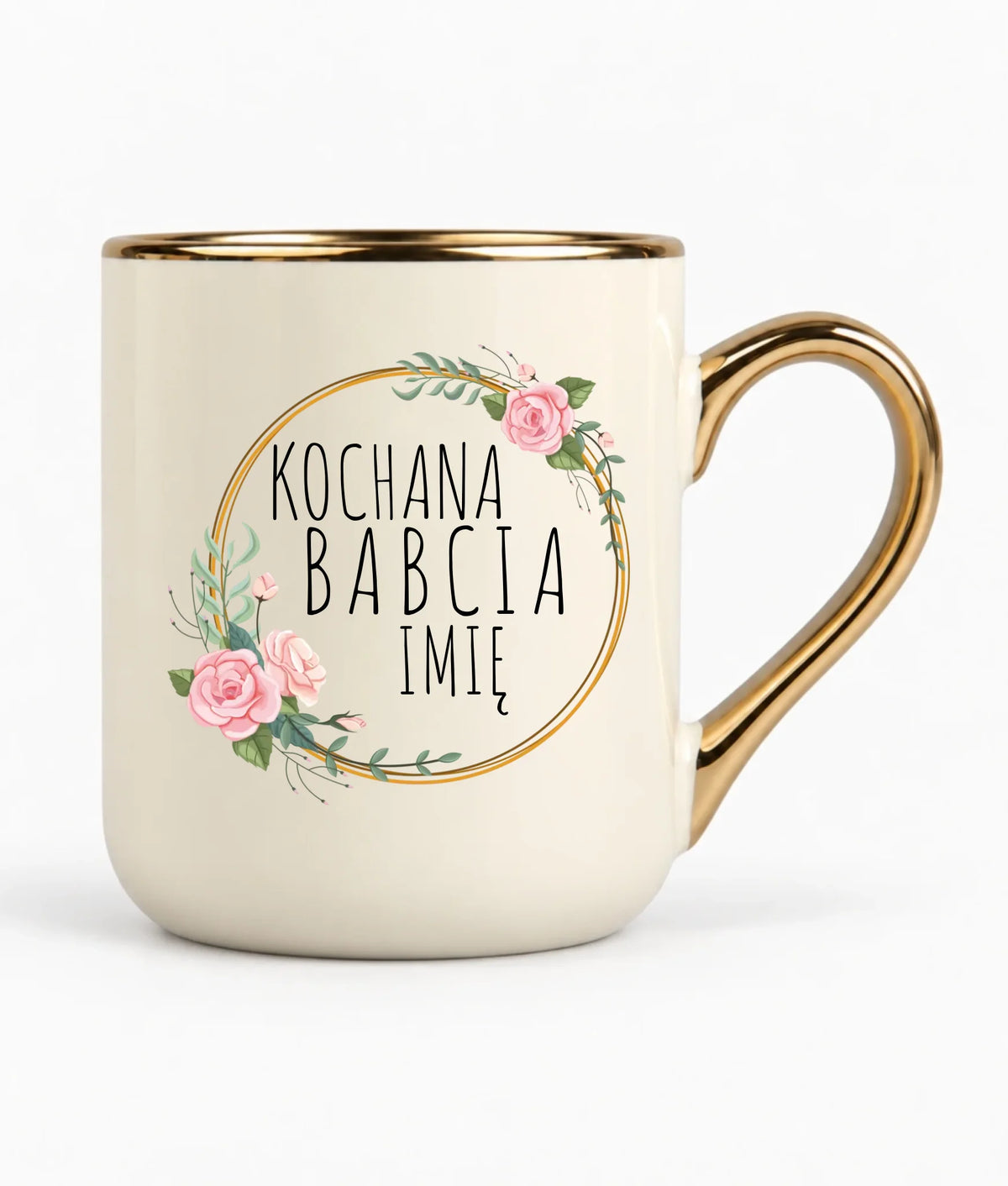 Kubek elegant dla babci - Kochana Babcia - personalizowany B10
