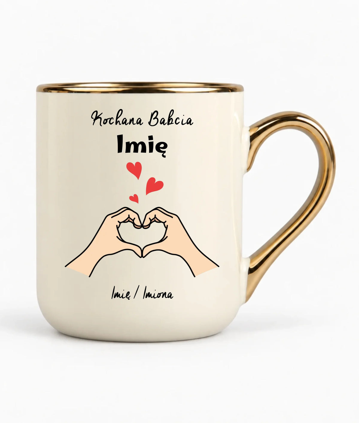 Kubek elegant dla babci - Kochana Babcia podpis - personalizowany B13