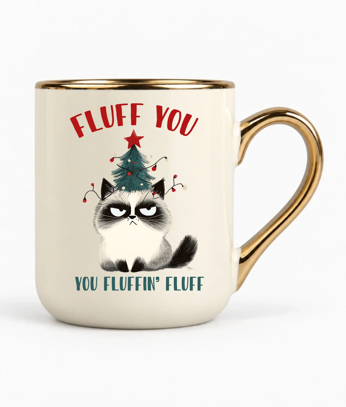 Kubek elegant świąteczny - Fluff You BN10
