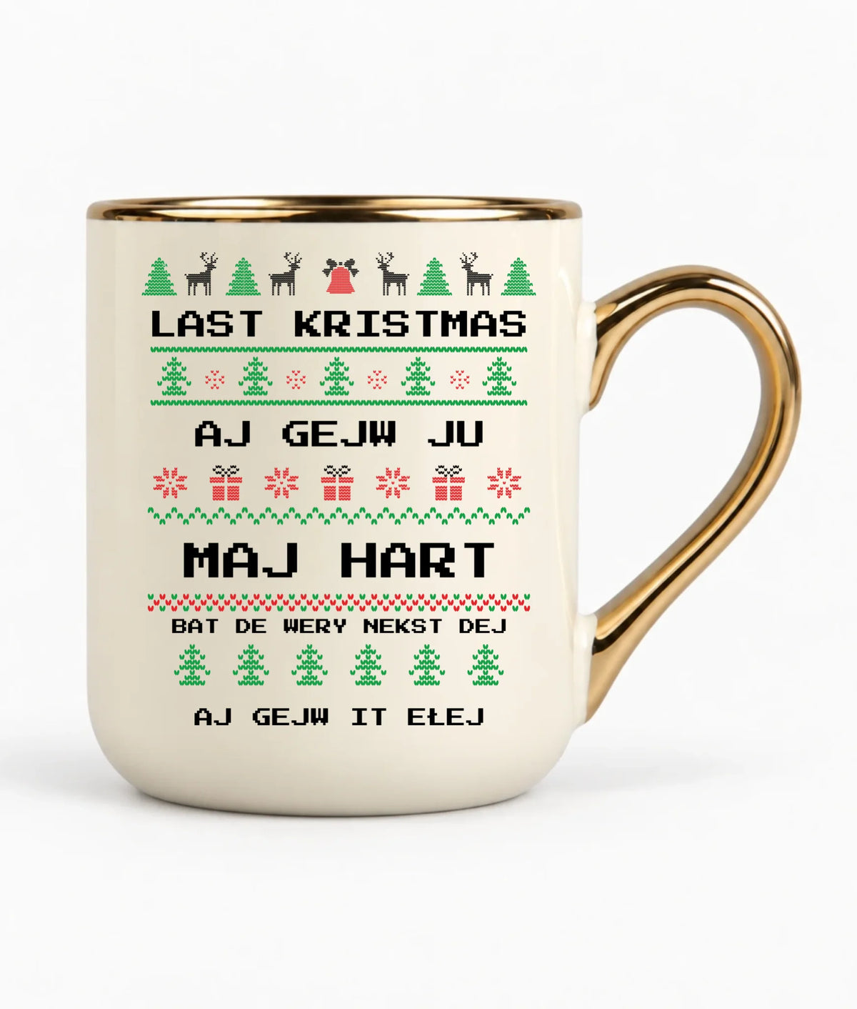 Kubek elegant świąteczny - Last kristmas aj gejw ju maj hart BN13