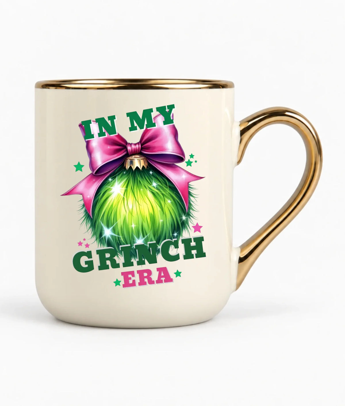 Kubek elegant świąteczny - In my Grinch era BN26
