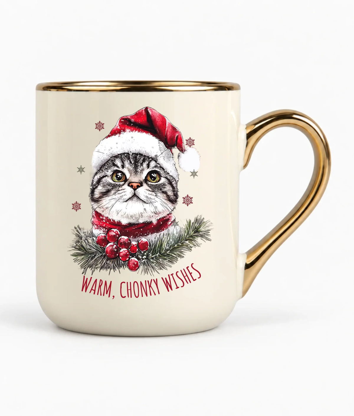 Kubek elegant świąteczny - Warm, Chonky Wishes BN36