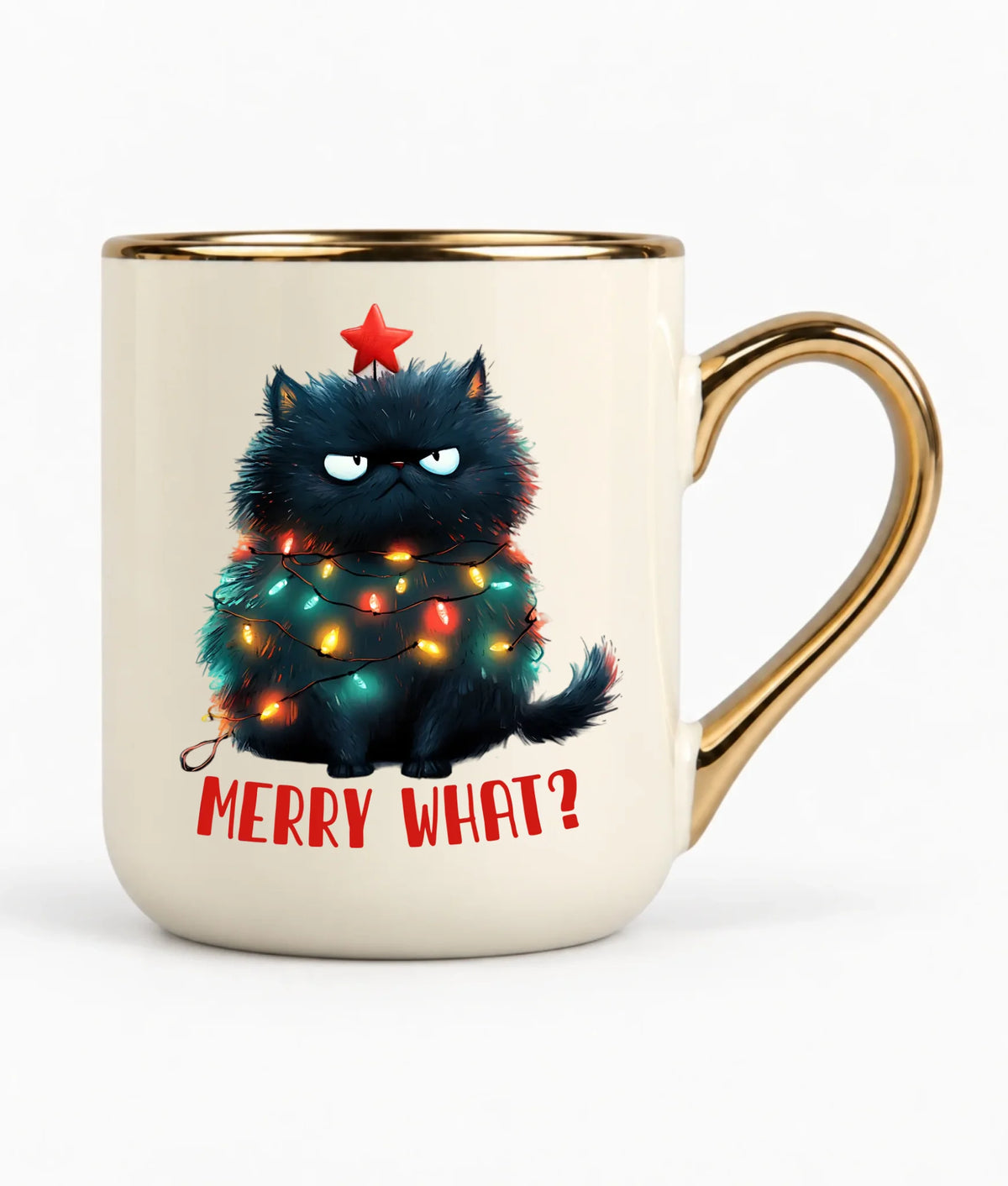 Kubek elegant świąteczny - Grumpy Cat Merry what? BN37