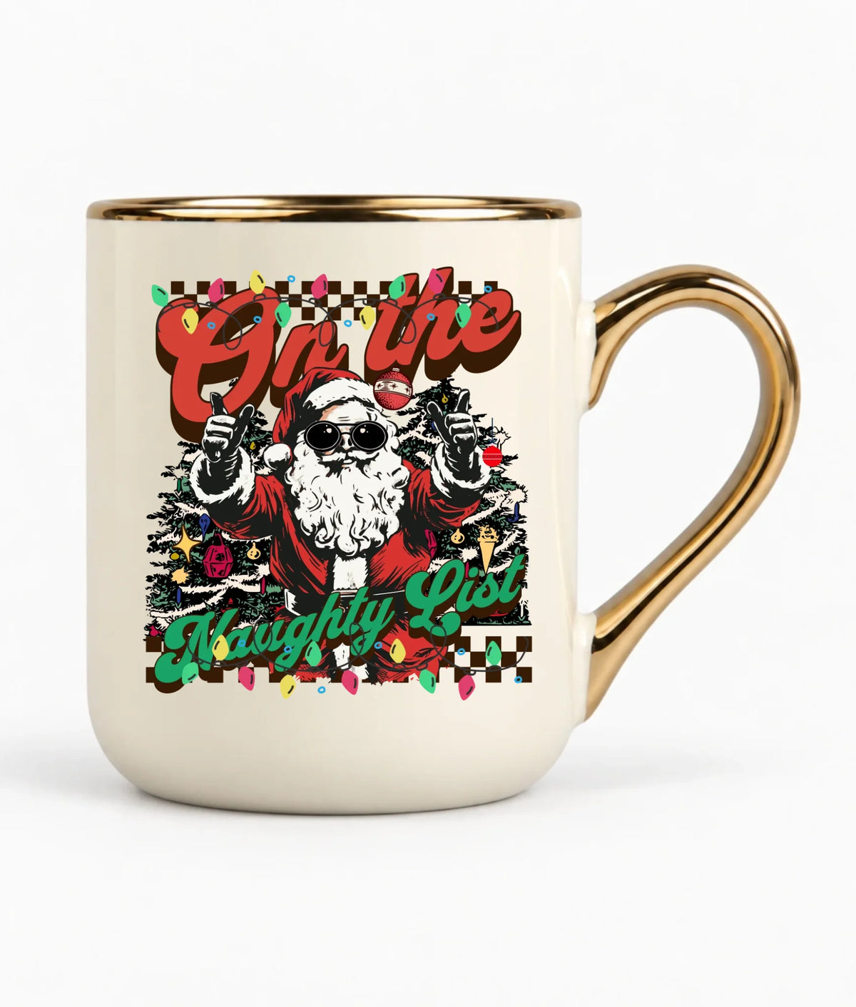 Kubek elegant świąteczny - On the Naughty List BN50