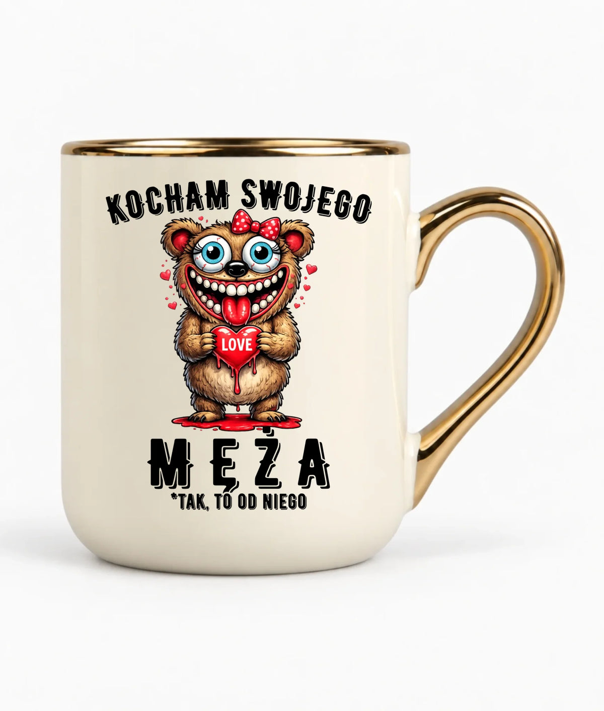Kubek elegant dla żony - Kocham swojego męża W22