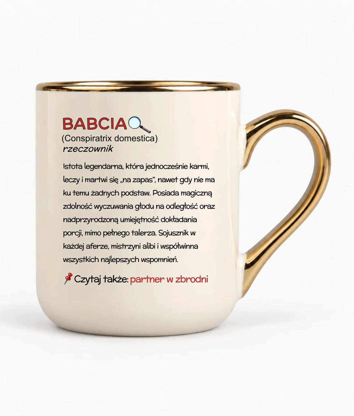 Kubek elegant dla babci - Babcia śmieszna definicja B35