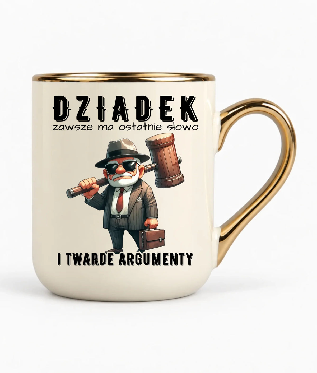 Kubek elegant dla dziadka - Dziadek zawsze ma ostatnie słowo D40