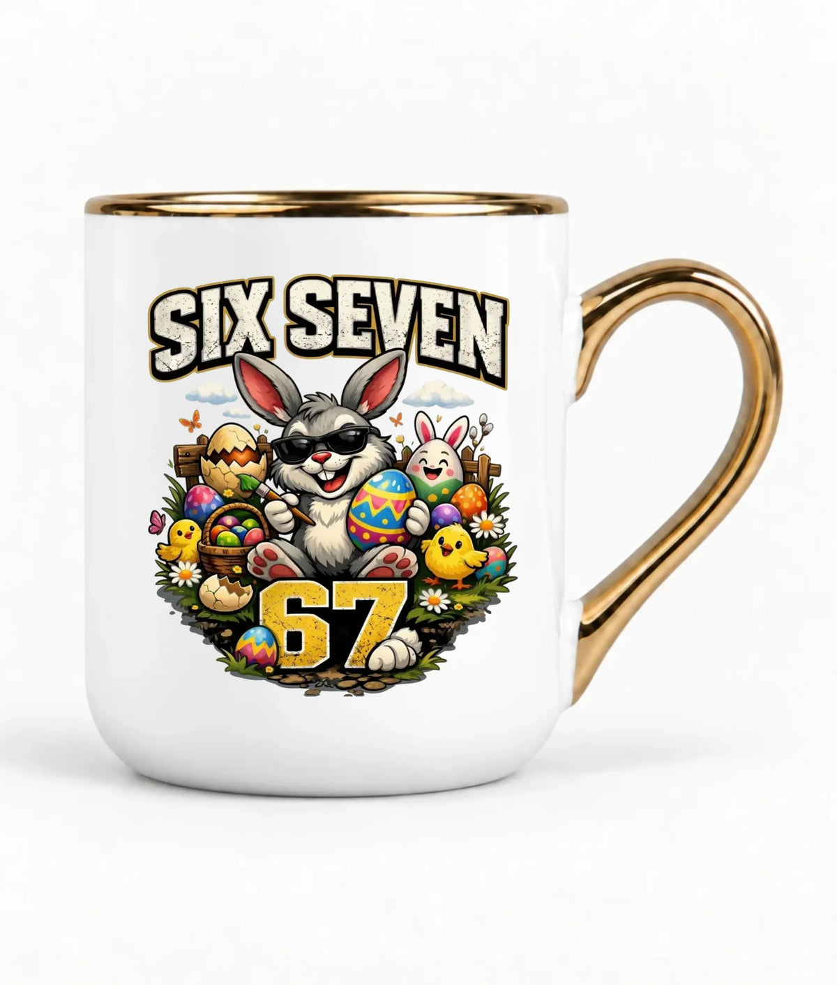 Kubek elegant wielkanocny - Zając Six Seven 67 WN10