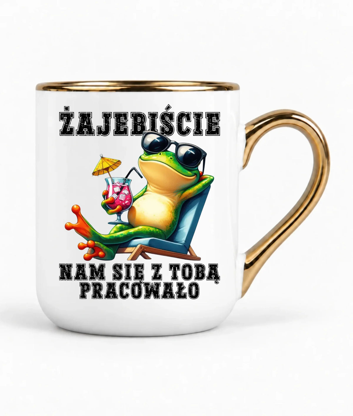 Kubek elegant na odejście z pracy - Żajebiście nam się z Tobą pracowało