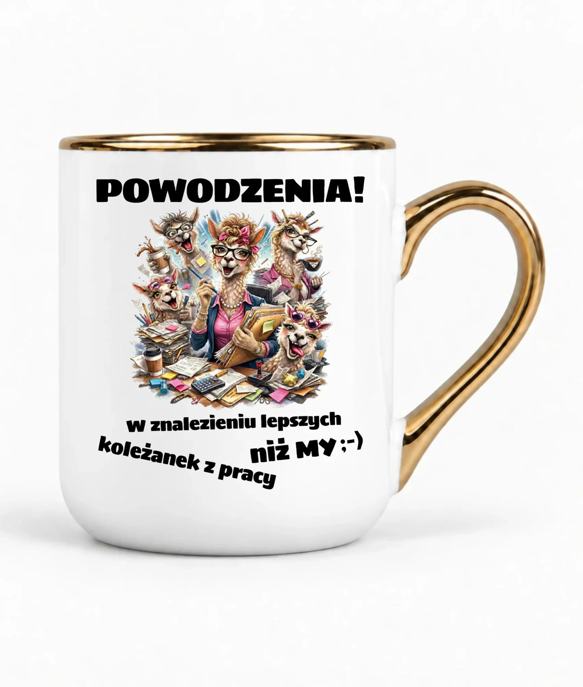 Kubek elegant na odejście z pracy - Powodzenia w znalezieniu lepszych koleżanek