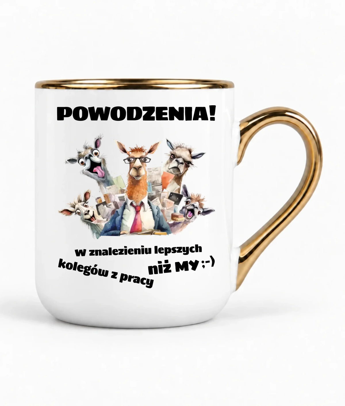 Kubek elegant na odejście z pracy - Powodzenia w znalezieniu lepszych kolegów