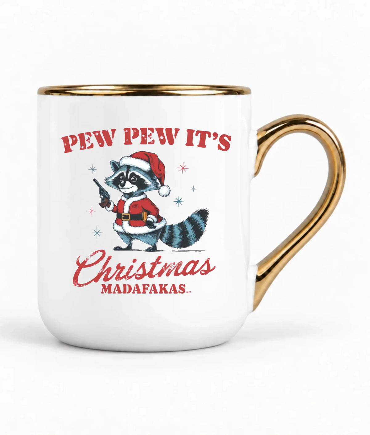 Kubek elegant świąteczny - Pew pew it's Christmas BN60