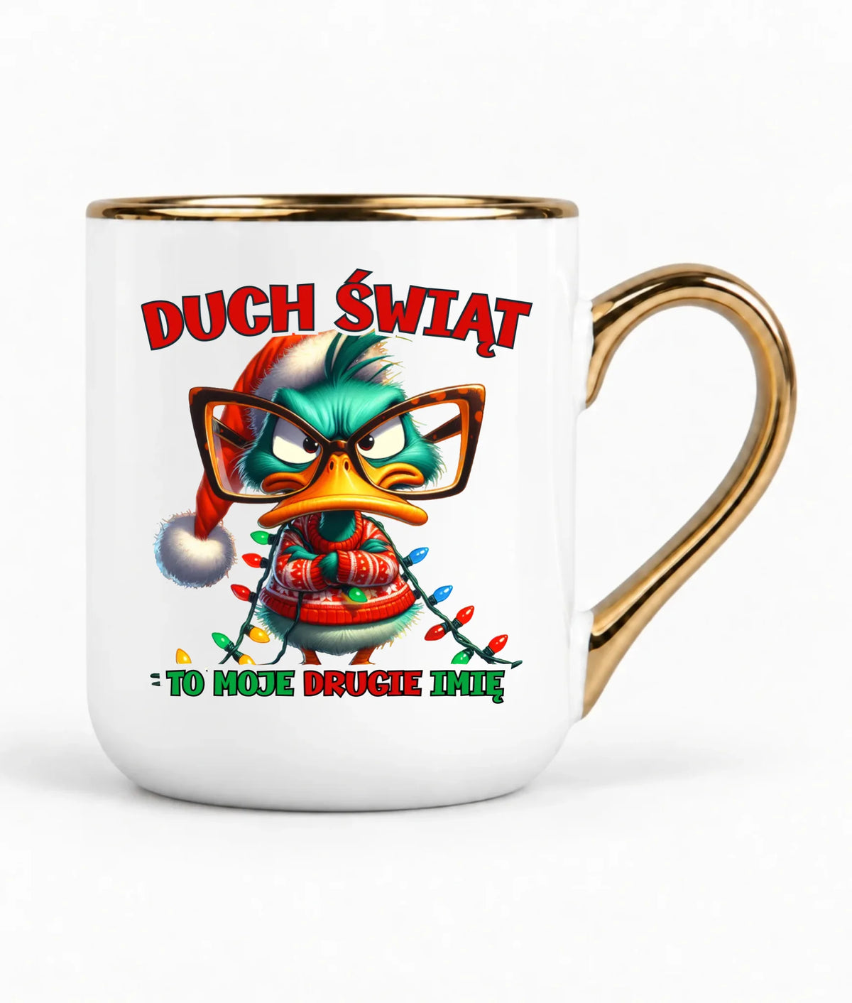 Kubek elegant świąteczny - Duch Świąt to moje drugie imię BN76