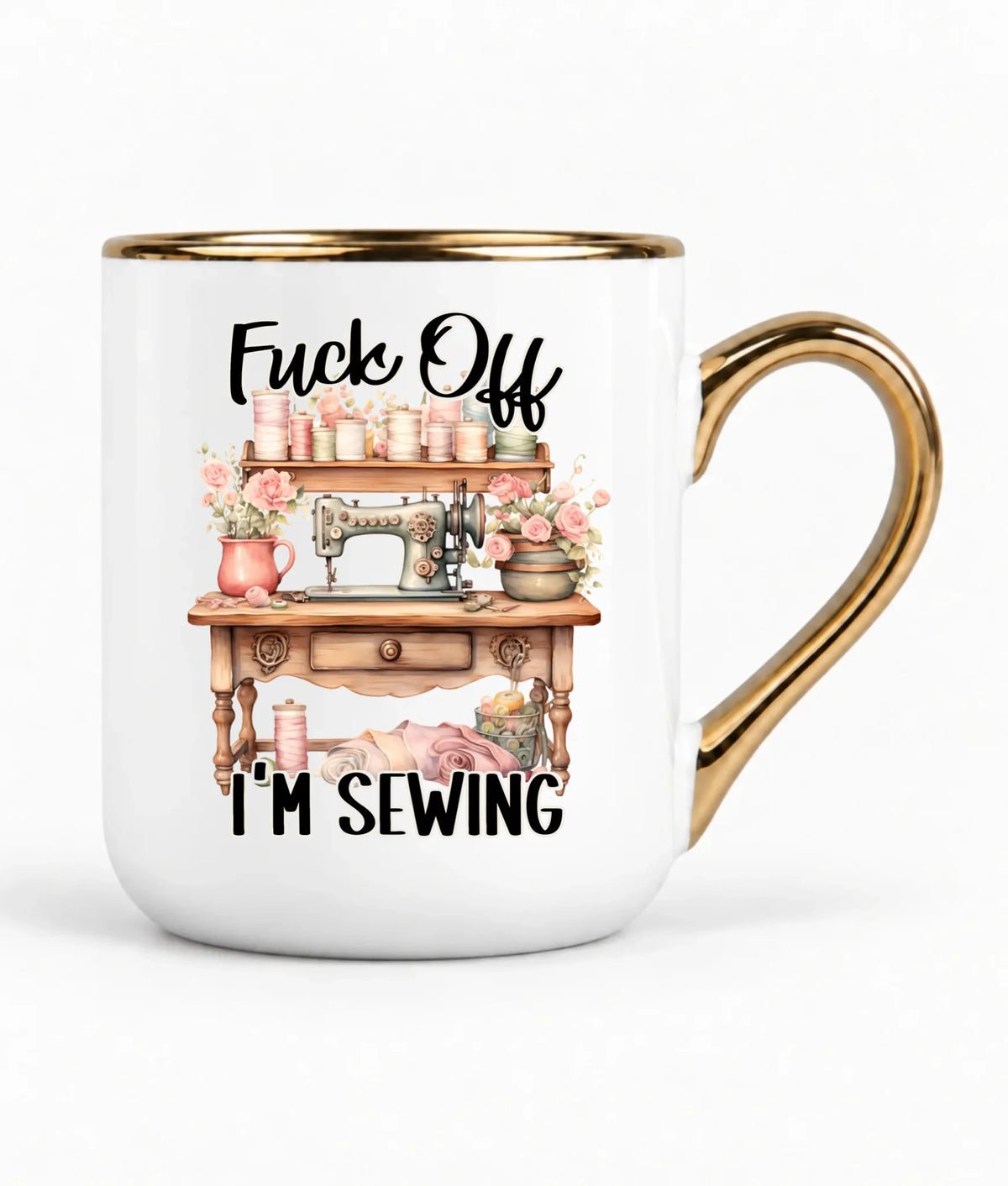 Kubek elegant szyciowy dla krawcowej - Fck off im sewing HS16