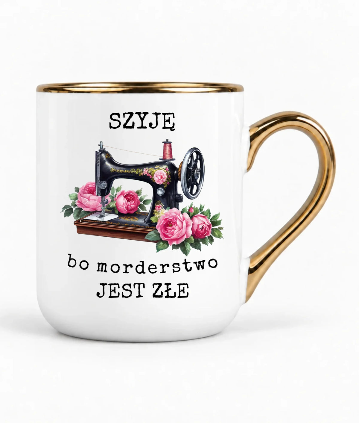 Kubek elegant szyciowy dla krawcowej - Szyję, bo morderstwo jest złe HS14