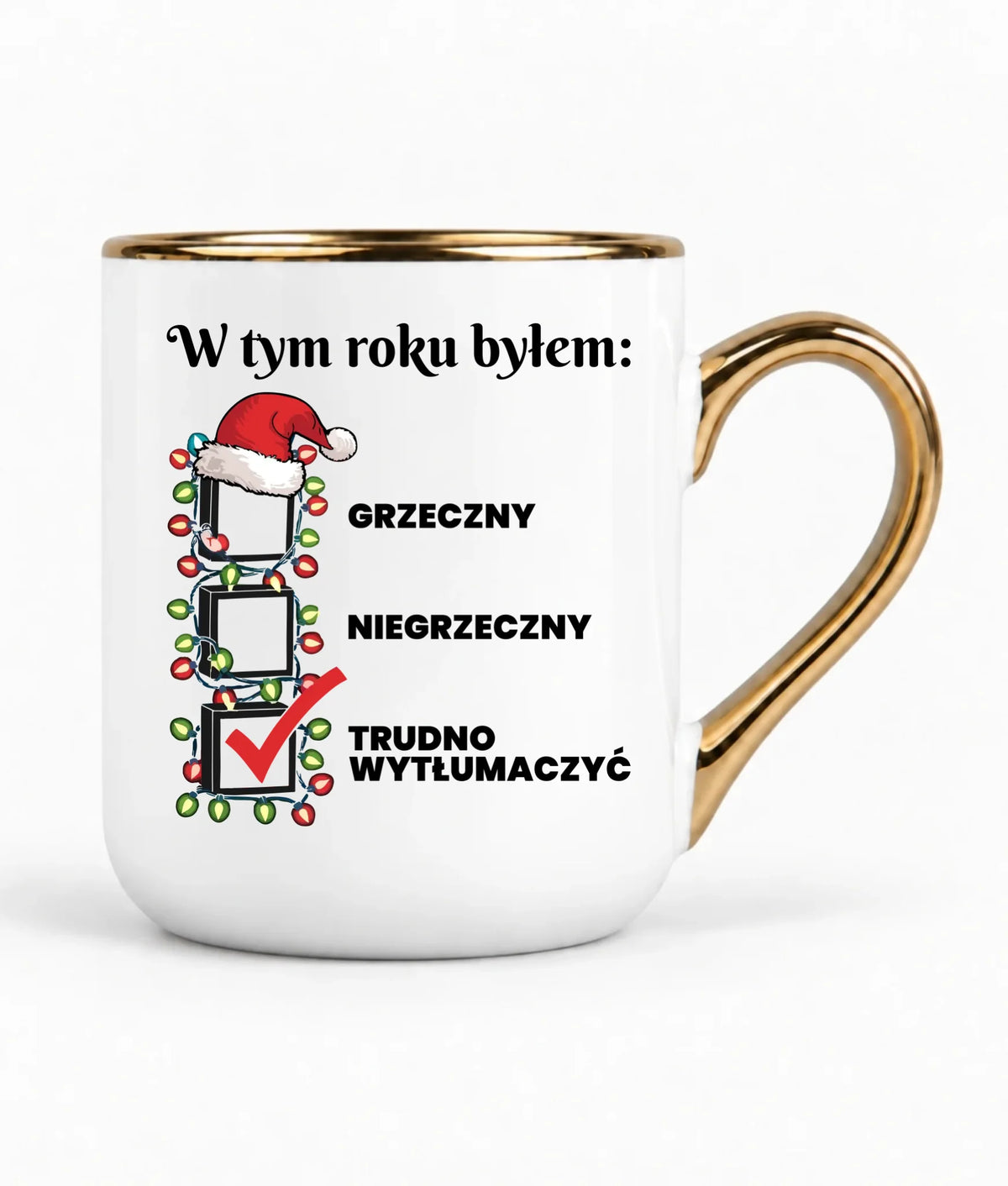 Kubek elegant świąteczny dla niego - Trudno wytłumaczyć BN134