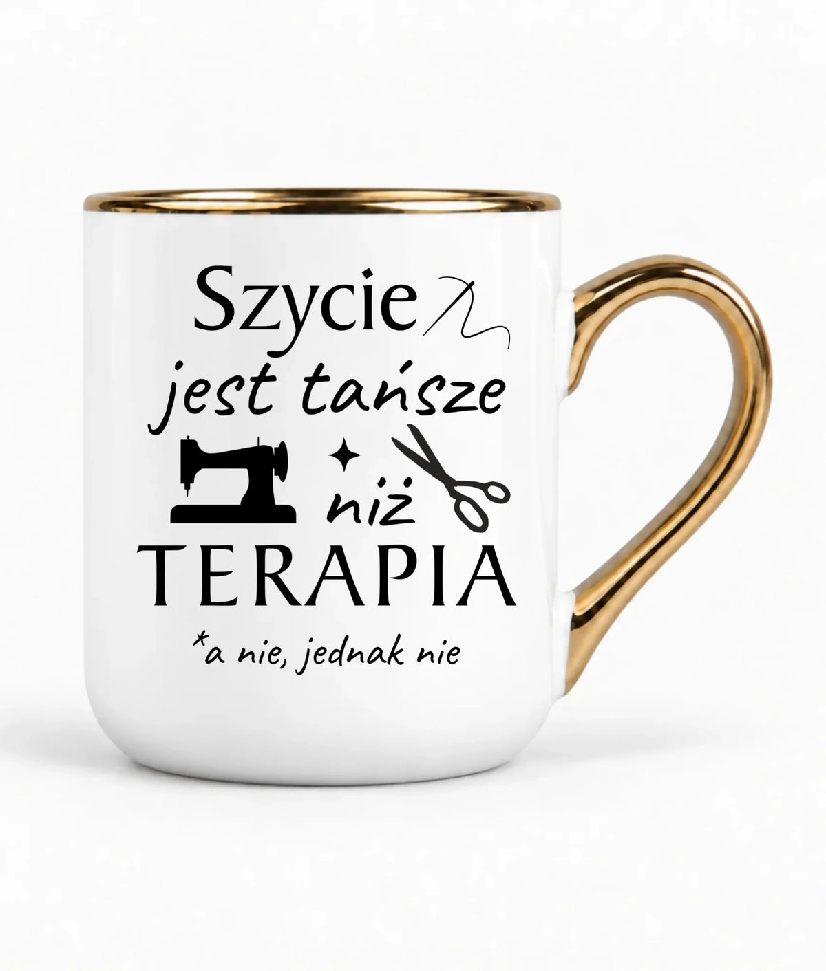 Kubek elegant szyciowy dla krawcowej - Szycie tańsze niż terapia HS04