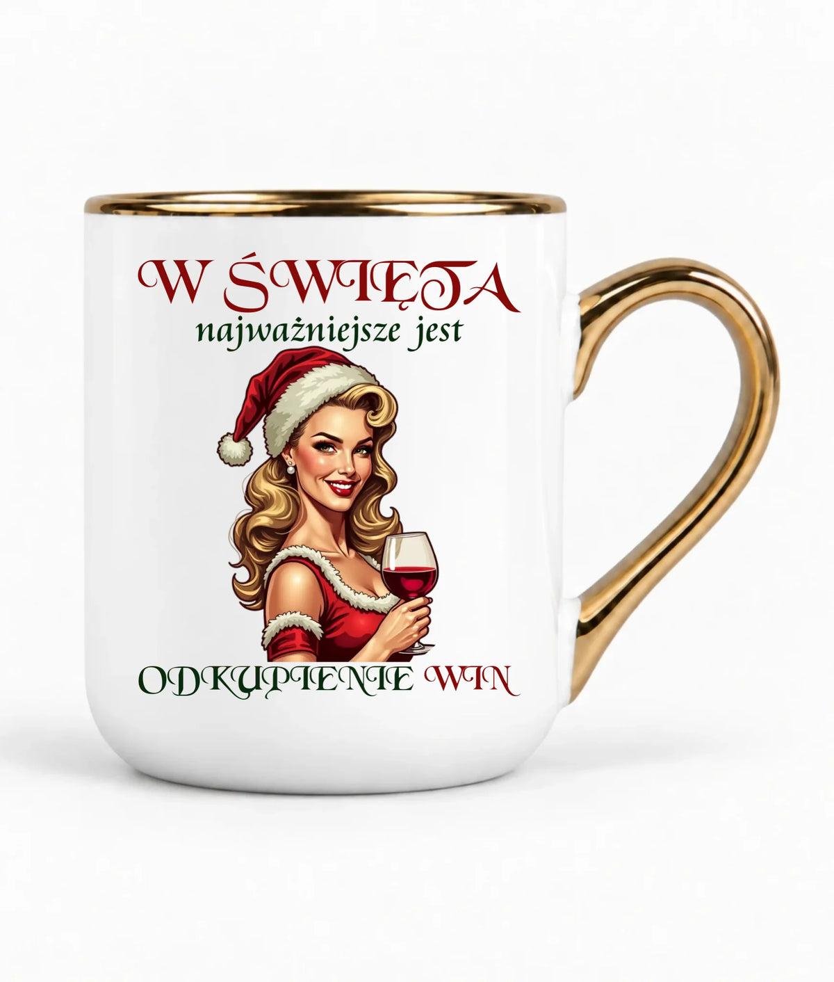 Kubek elegant świąteczny - Odkupienie win BN04