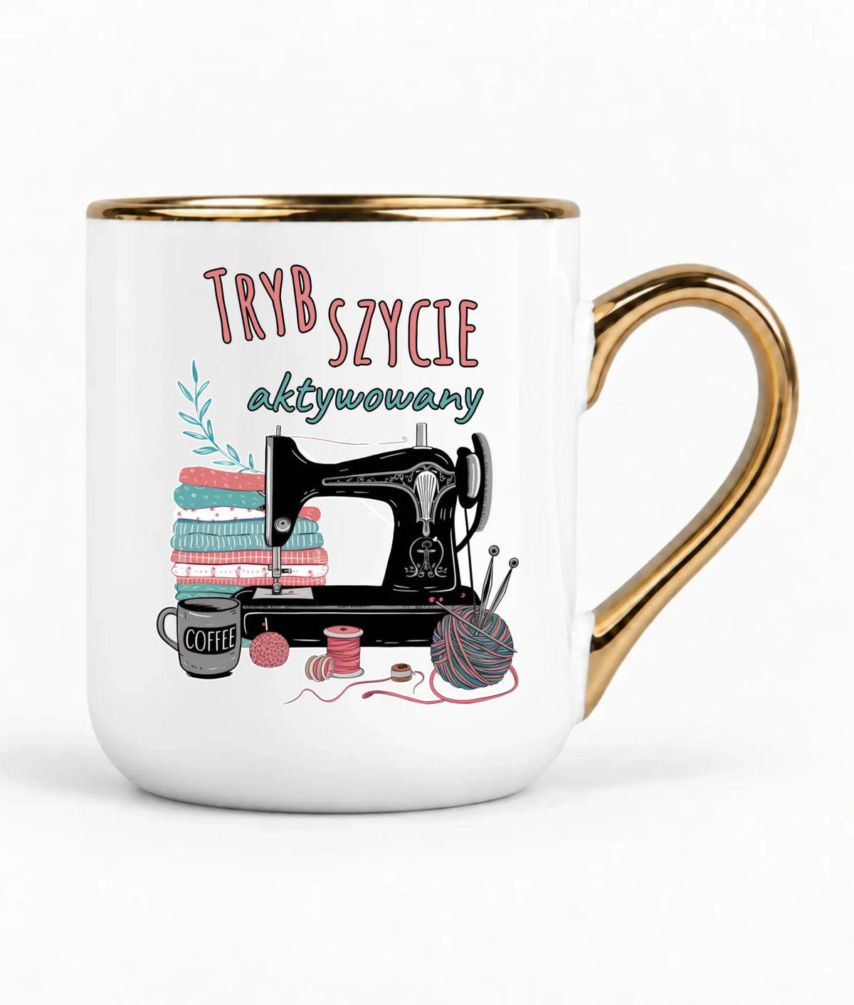 Kubek elegant szyciowy dla krawcowej - Tryb szycie aktywowany HS06