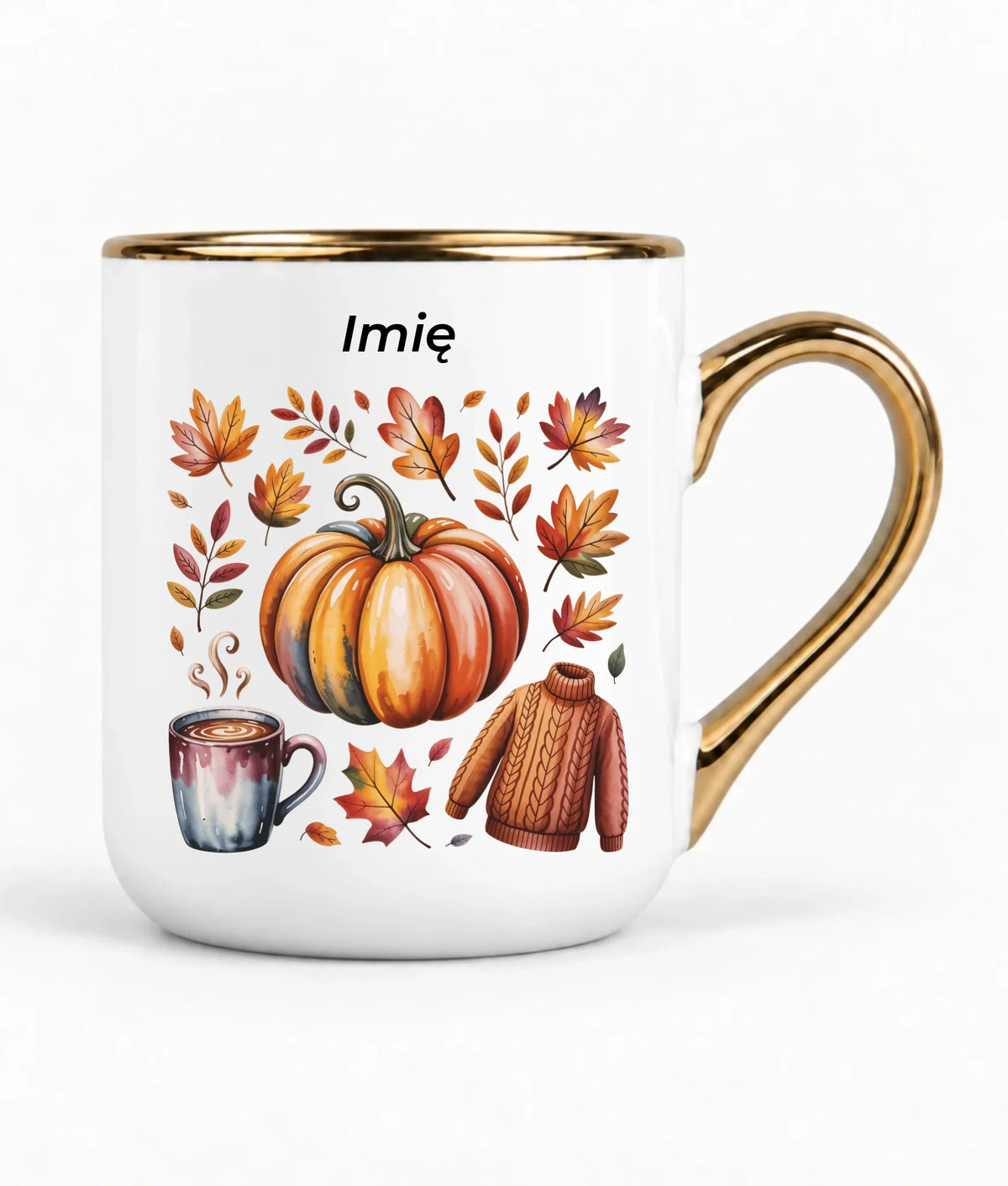 Kubek elegant jesienny - Złota jesień - personalizowany JS30