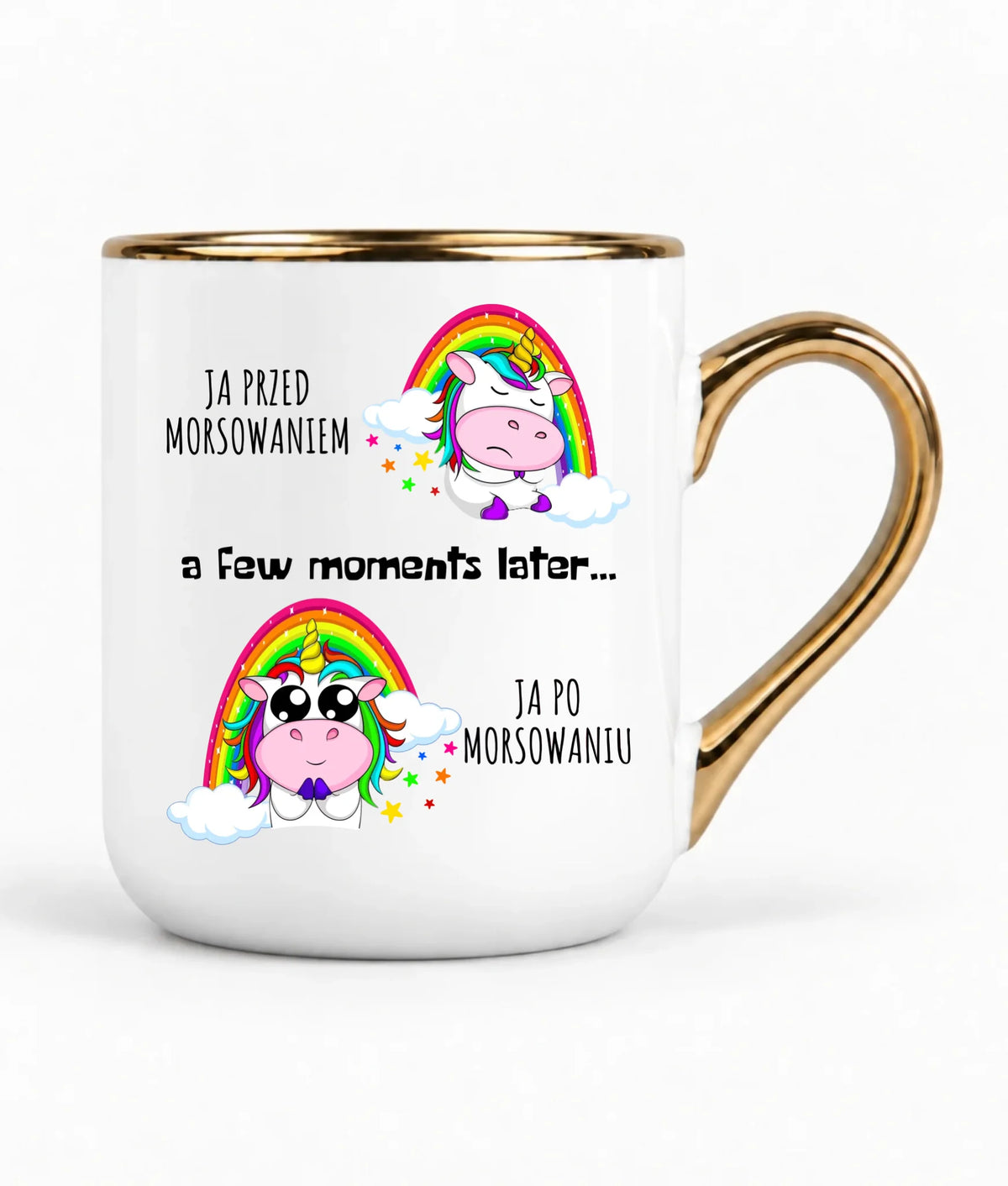 Kubek elegant - prezent dla morsa - Jednorożec - Ja po morsowaniu HM11