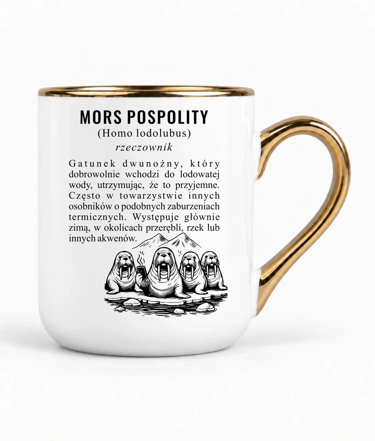 Kubek elegant - prezent dla morsa - Mors pospolity [Homo lodolubus] HM12