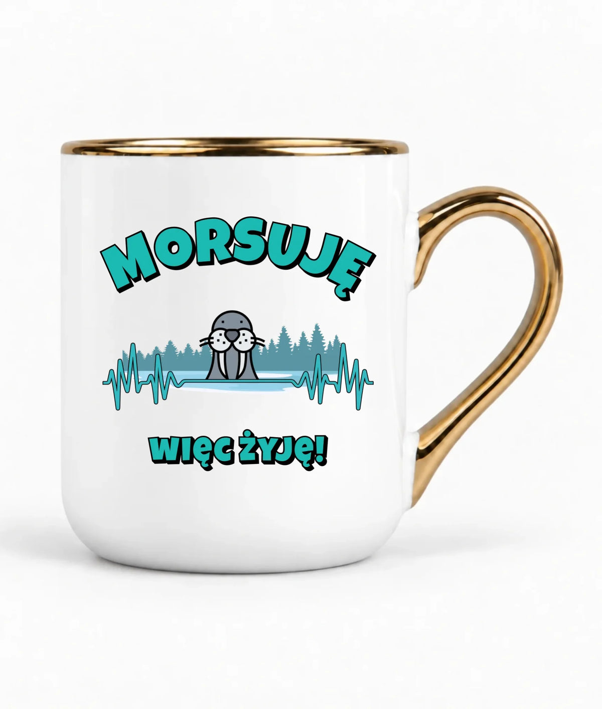 Kubek elegant - prezent dla morsa - Morsuję więc żyję - Mors HM02