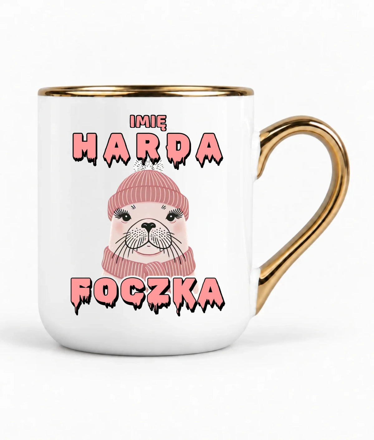 Kubek elegant - prezent dla morsa - Harda foczka - personalizowany HM05