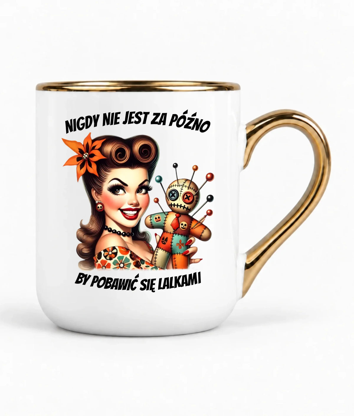 Kubek elegant dla niej - Laleczka Voodoo retro DZ21
