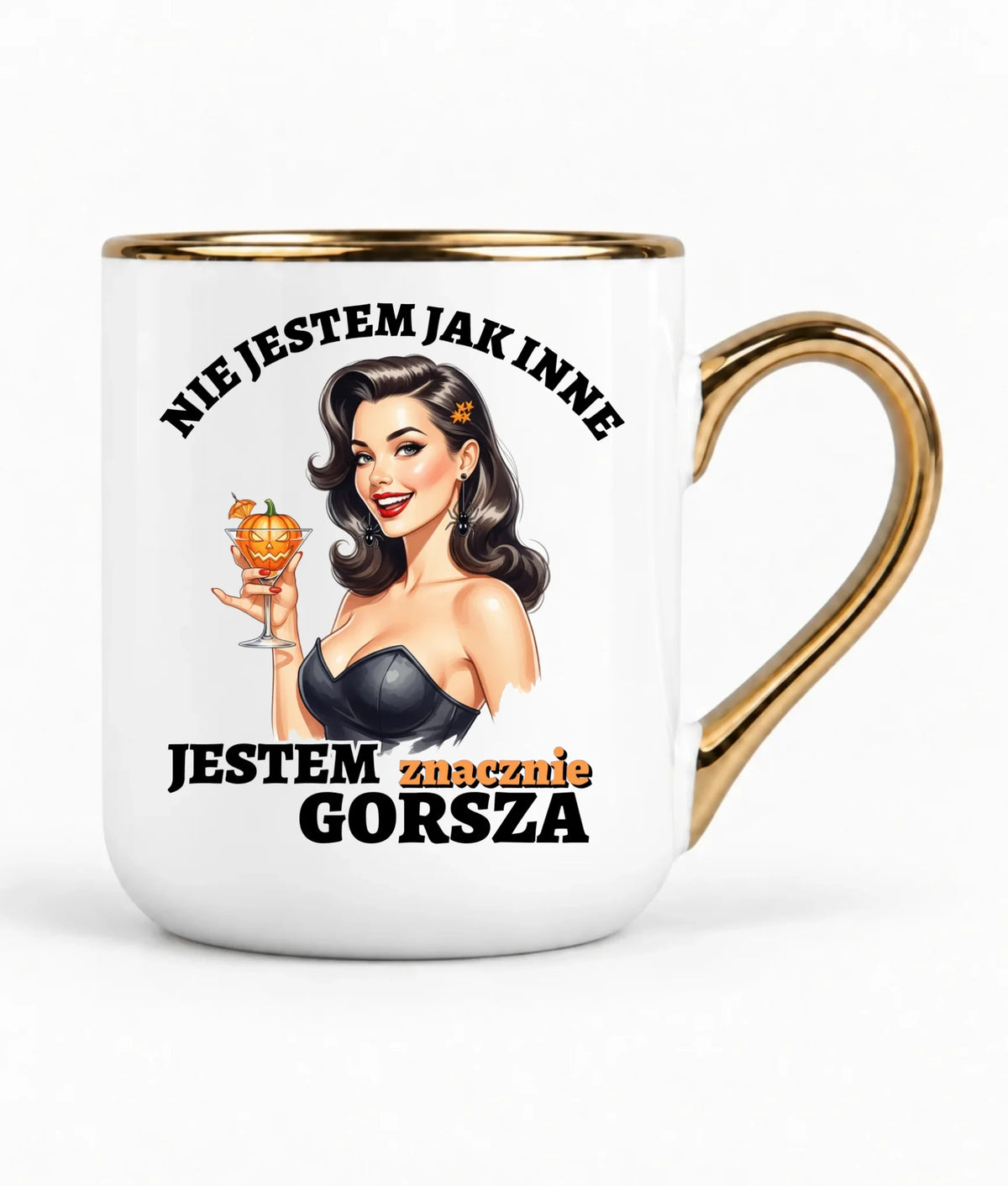 Kubek elegant halloweenowy - Nie jestem jak inne HL24