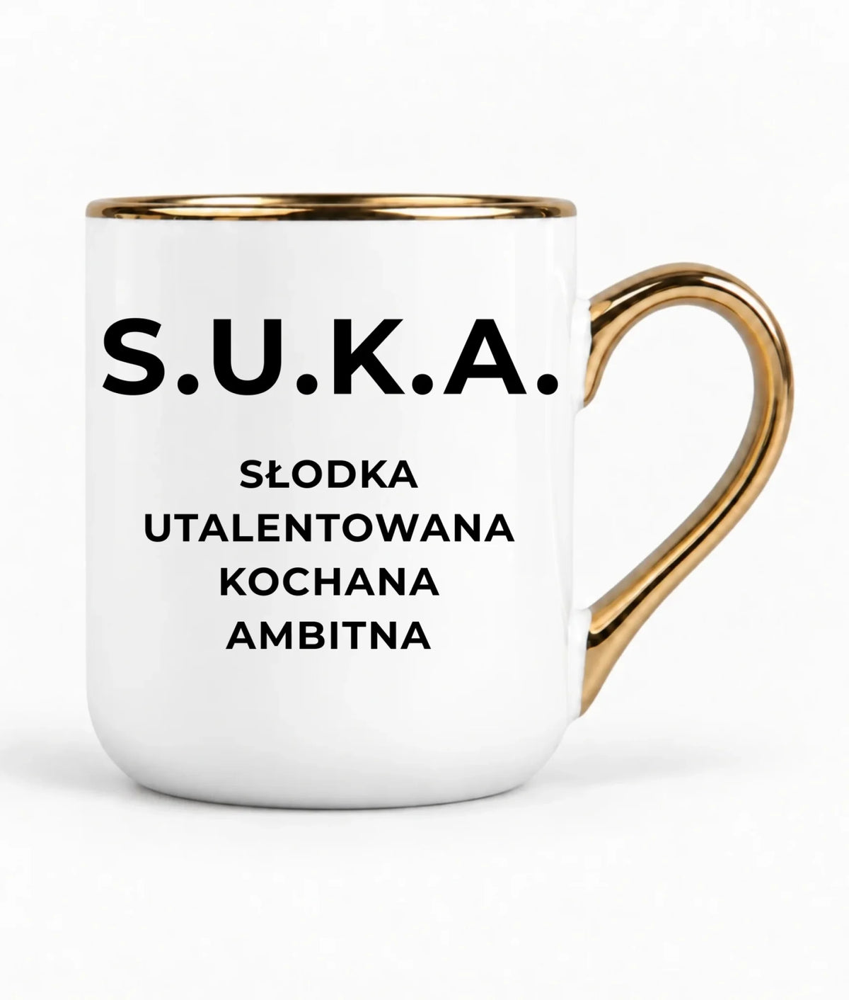 Kubek elegant - S.U.K.A. - śmieszny prezent dla niej - bez cenzury DZ16