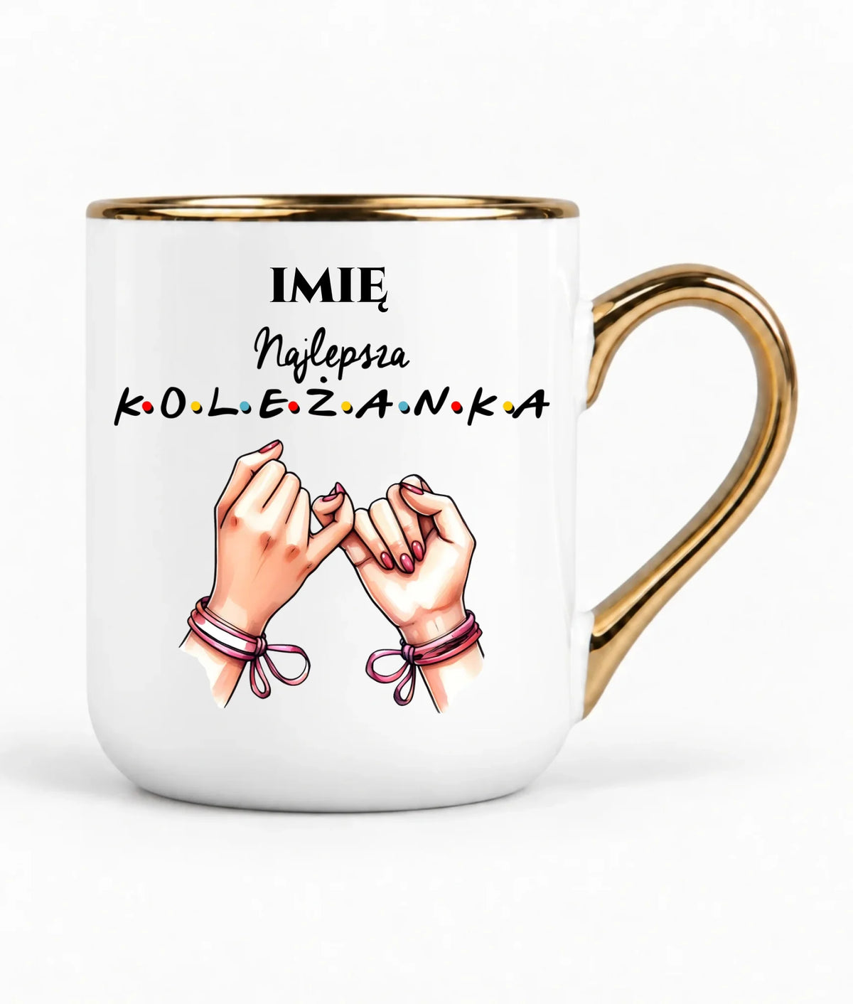 Kubek elegant - Najlepsza koleżanka - personalizowany DZ02