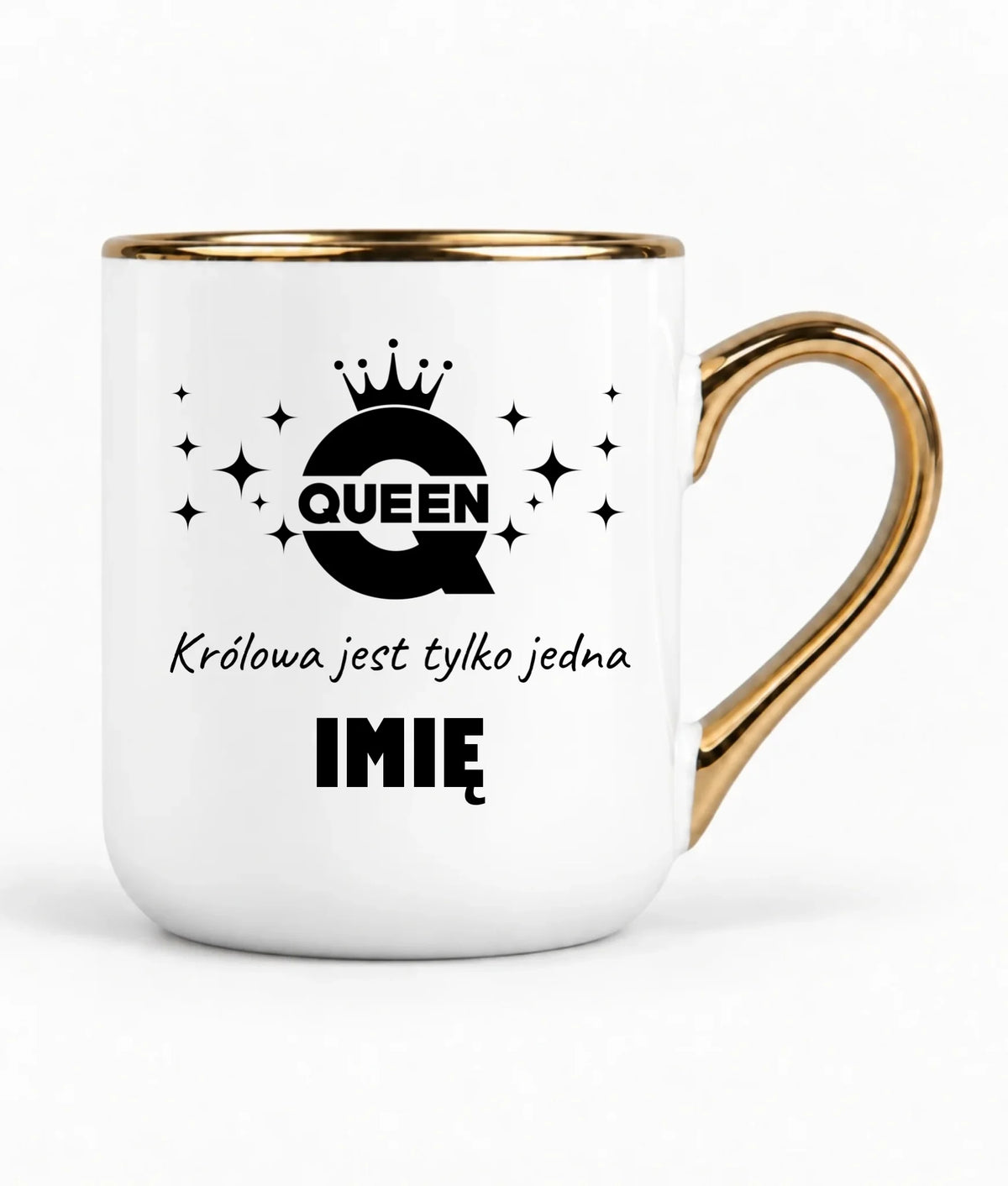 Kubek elegant dla niej - Queen Królowa jest tylko jedna - personalizowany W40