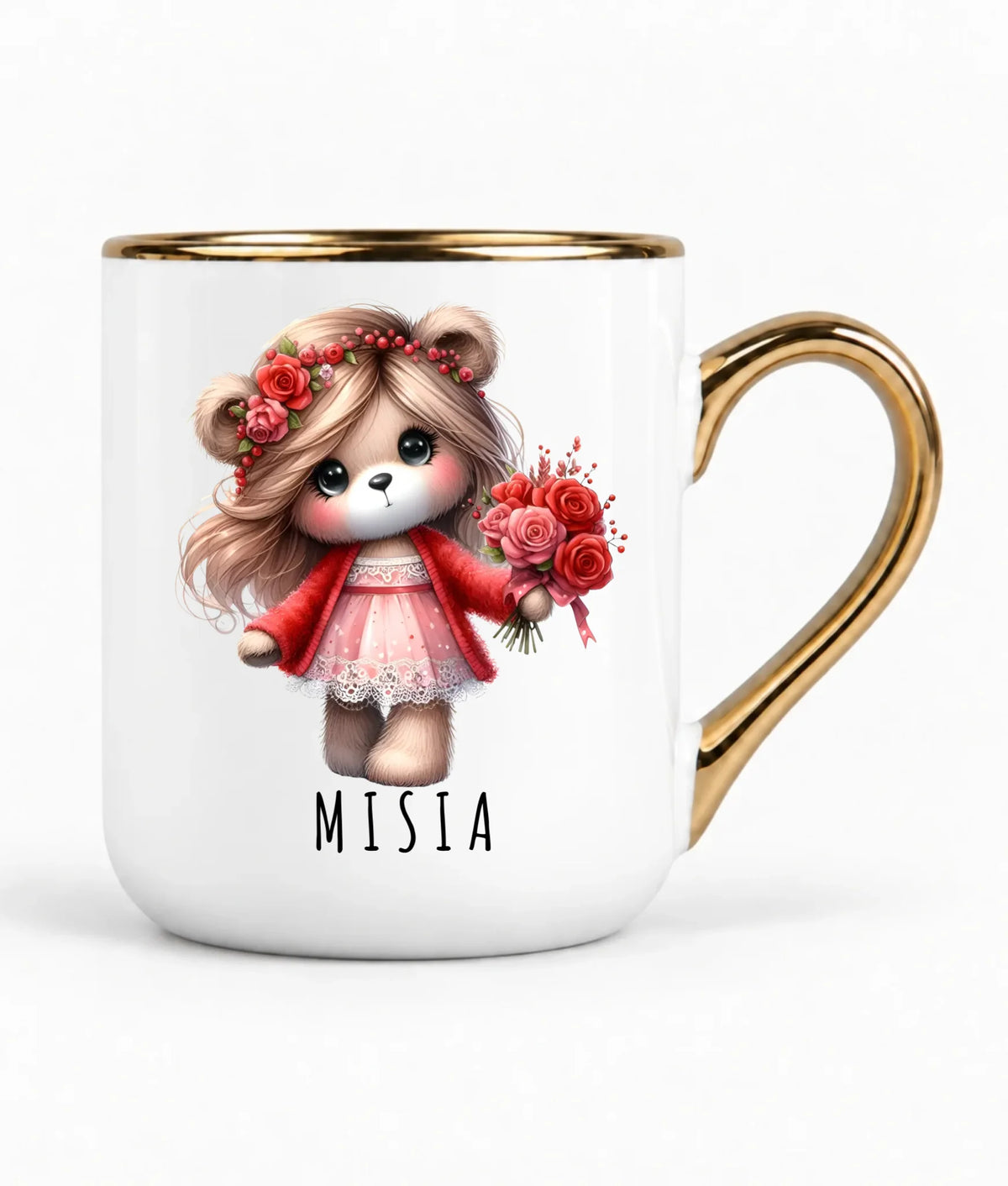 Kubek elegant dla dziewczyny - Misia W35