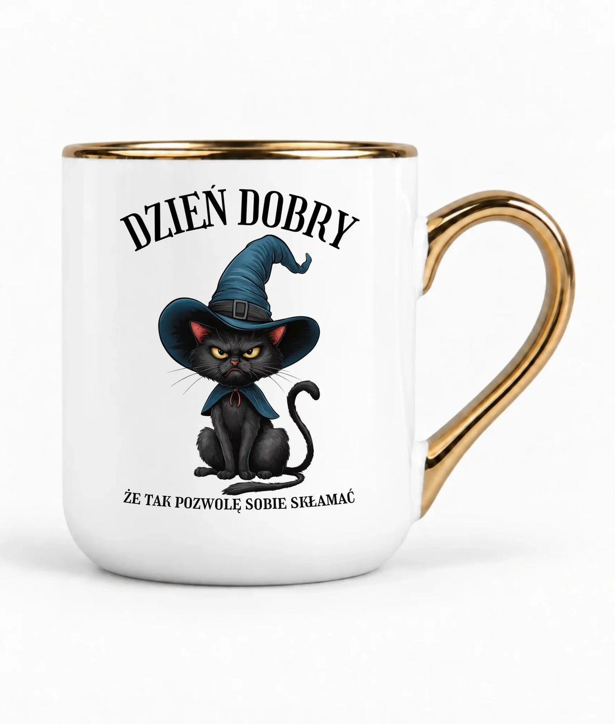 Kubek elegant halloweenowy - Dzień dobry, że tak pozwolę sobie skłamać HL27