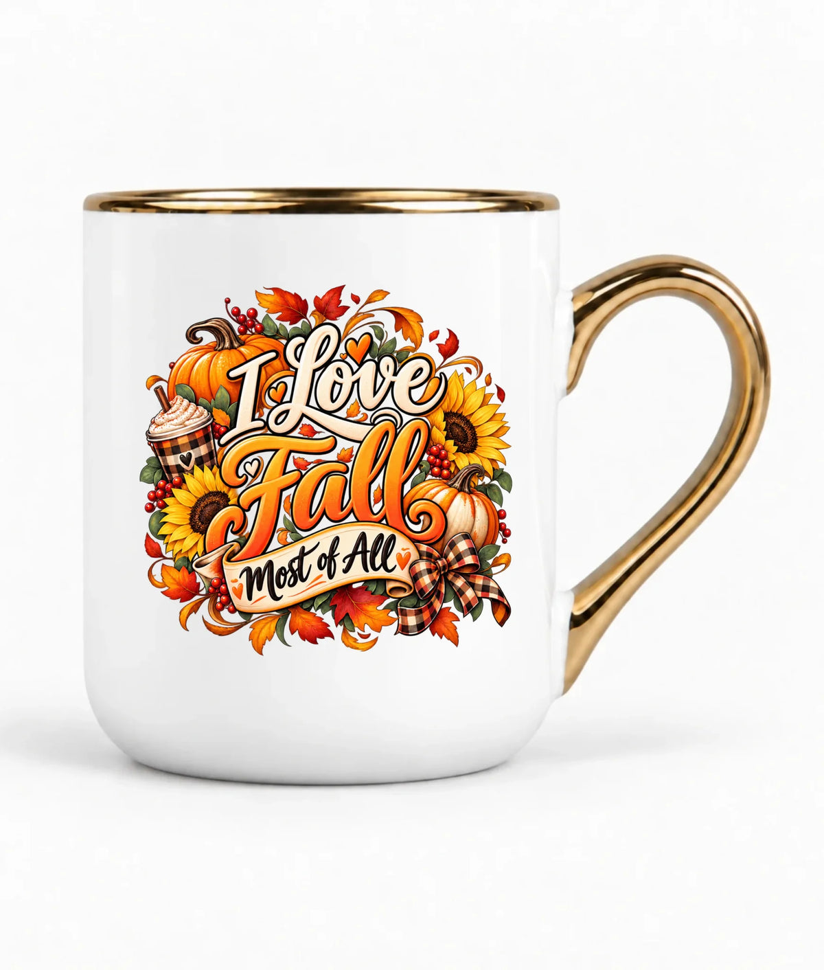 Kubek elegant jesienny - I Love Fall Most of All II