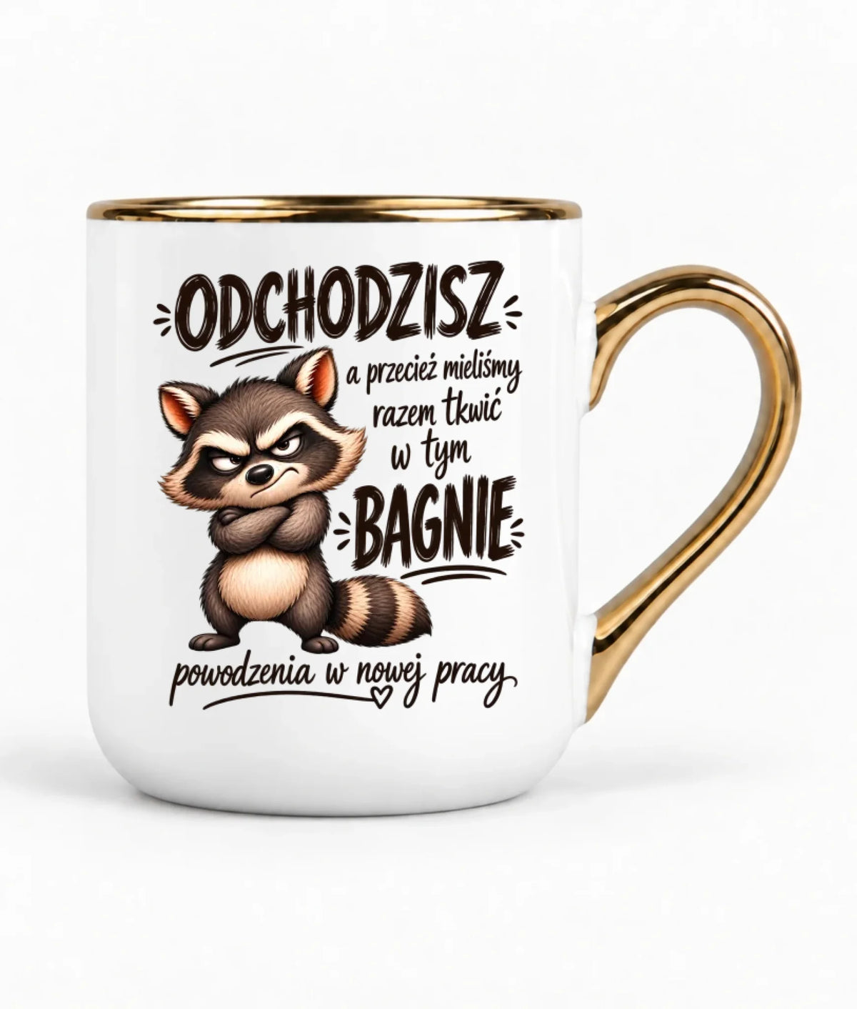 Kubek elegant na odejście z pracy - Razem w tym bagnie