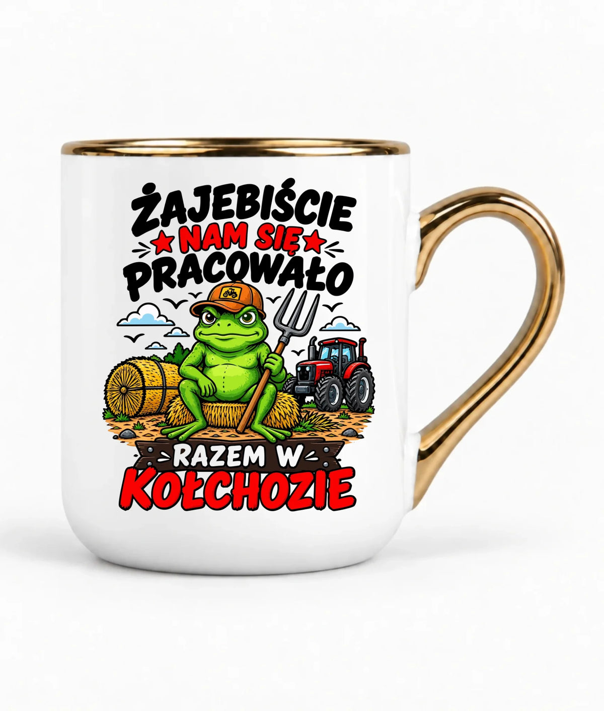 Kubek elegant na odejście z pracy - Razem w kołchozie