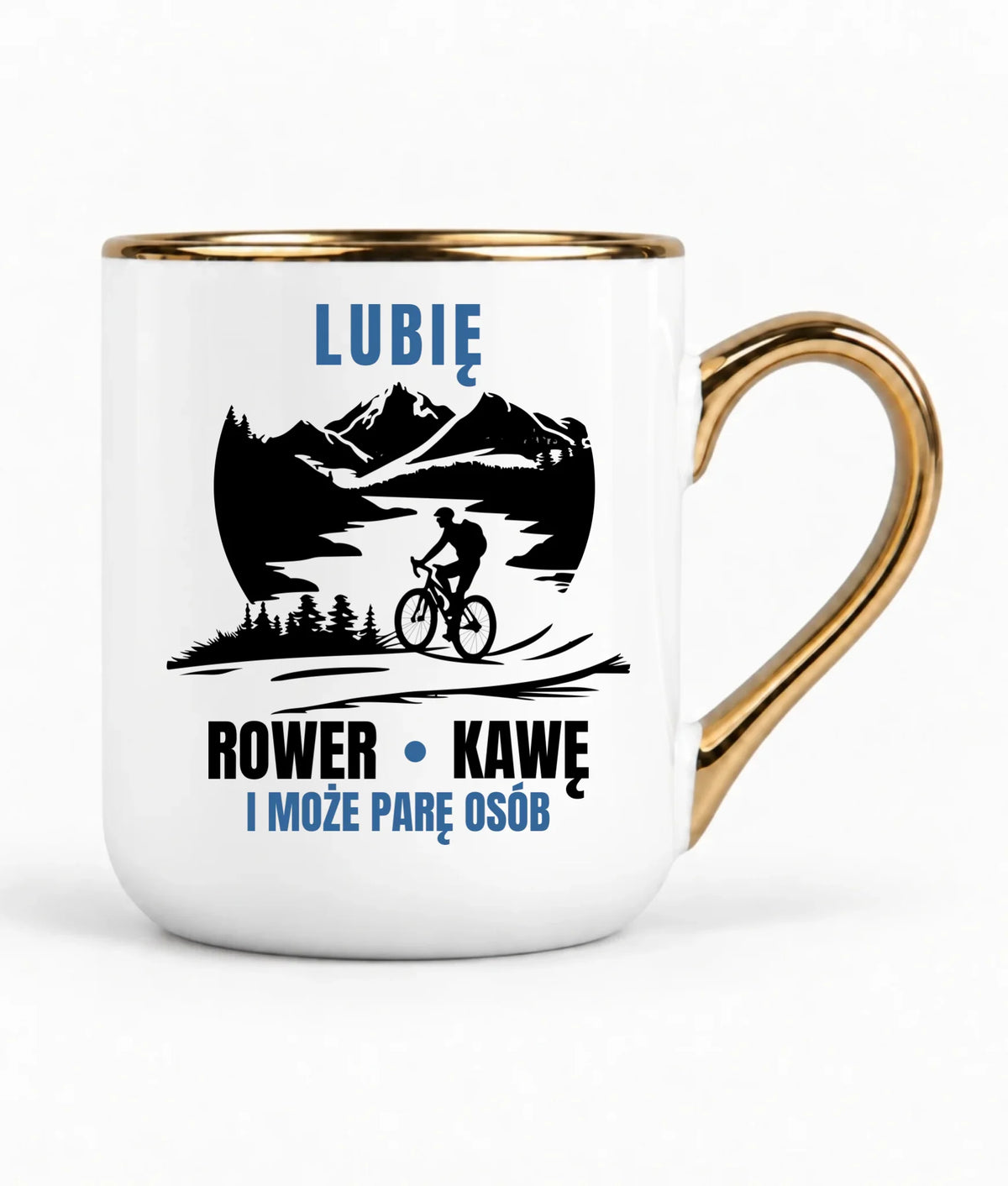 Kubek elegant dla rowerzysty - Lubię rower kawę i może parę osób HR05