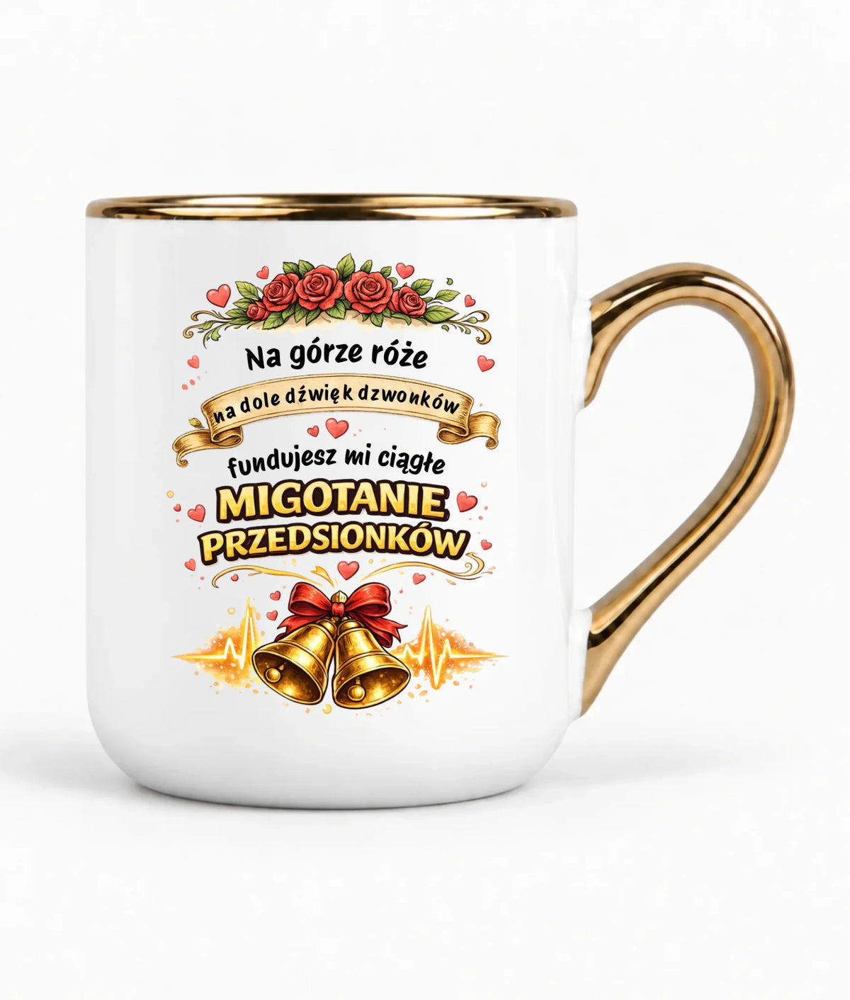Kubek elegant dla par - Fundujesz mi ciągłe migotanie przedsionków W71