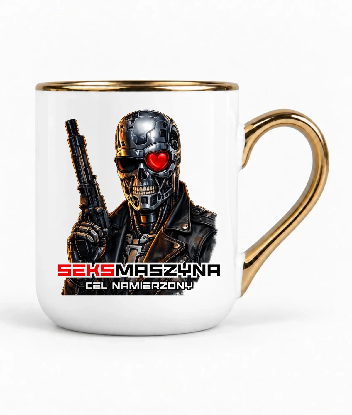 Kubek elegant dla faceta - Cyborg z sercem Seks maszyna DCH32