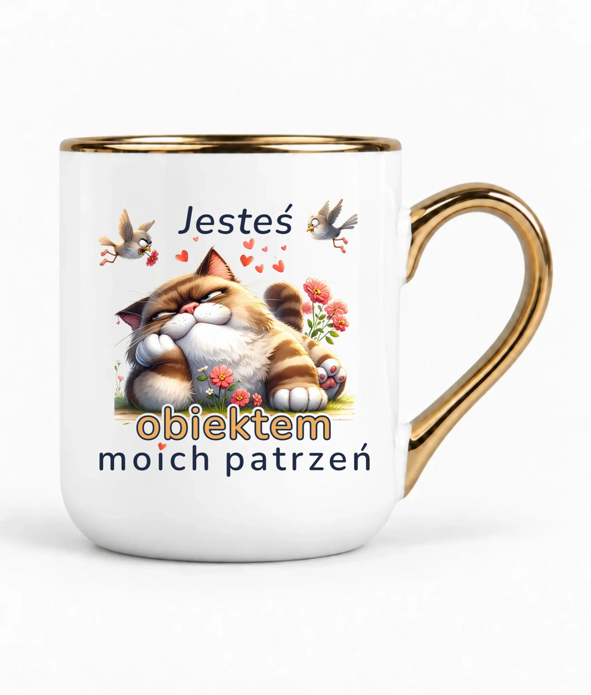 Kubek elegant dla par - Jesteś obiektem moich patrzeń W68