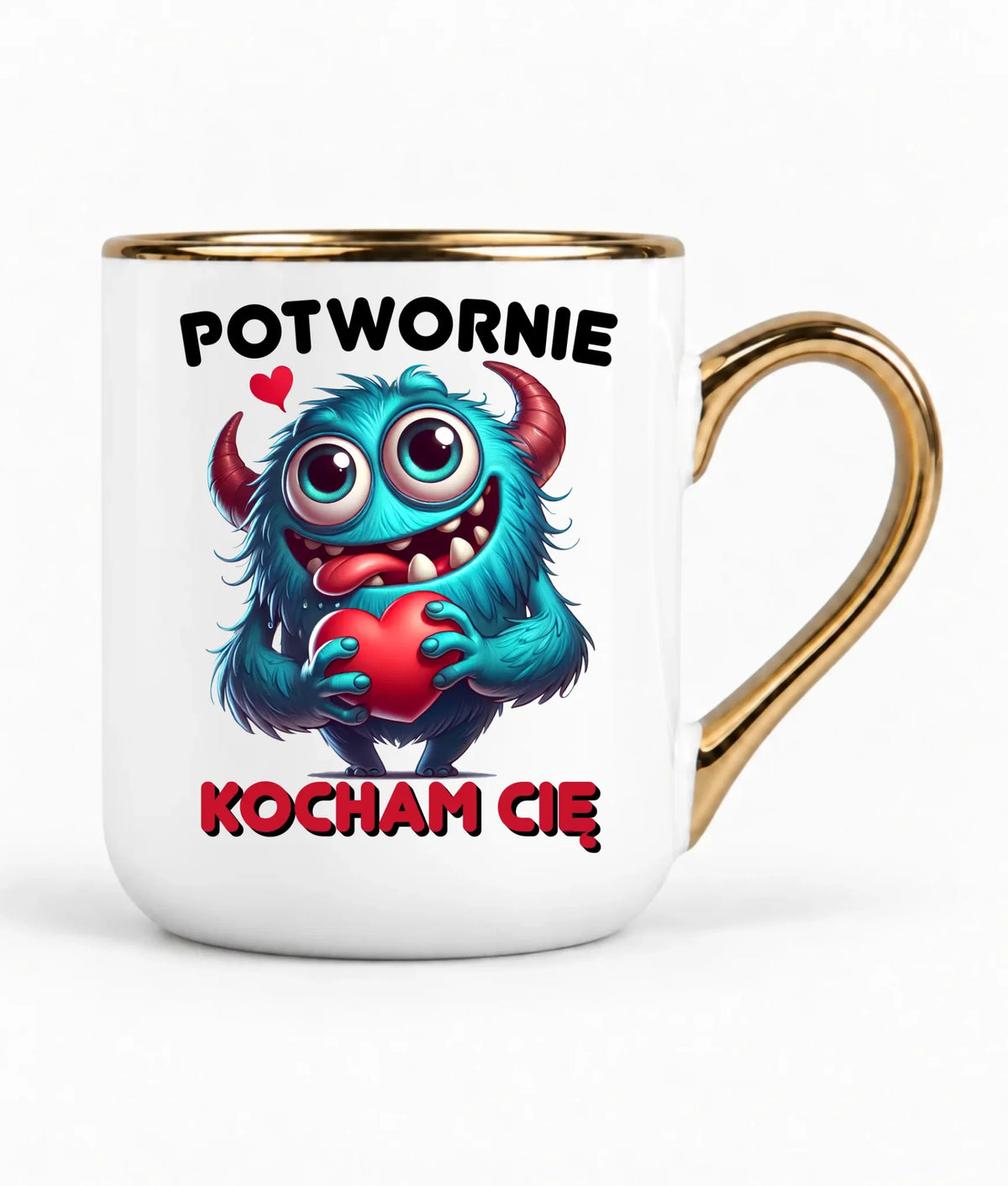 Kubek elegant dla par - Potwornie Kocham Cię W45