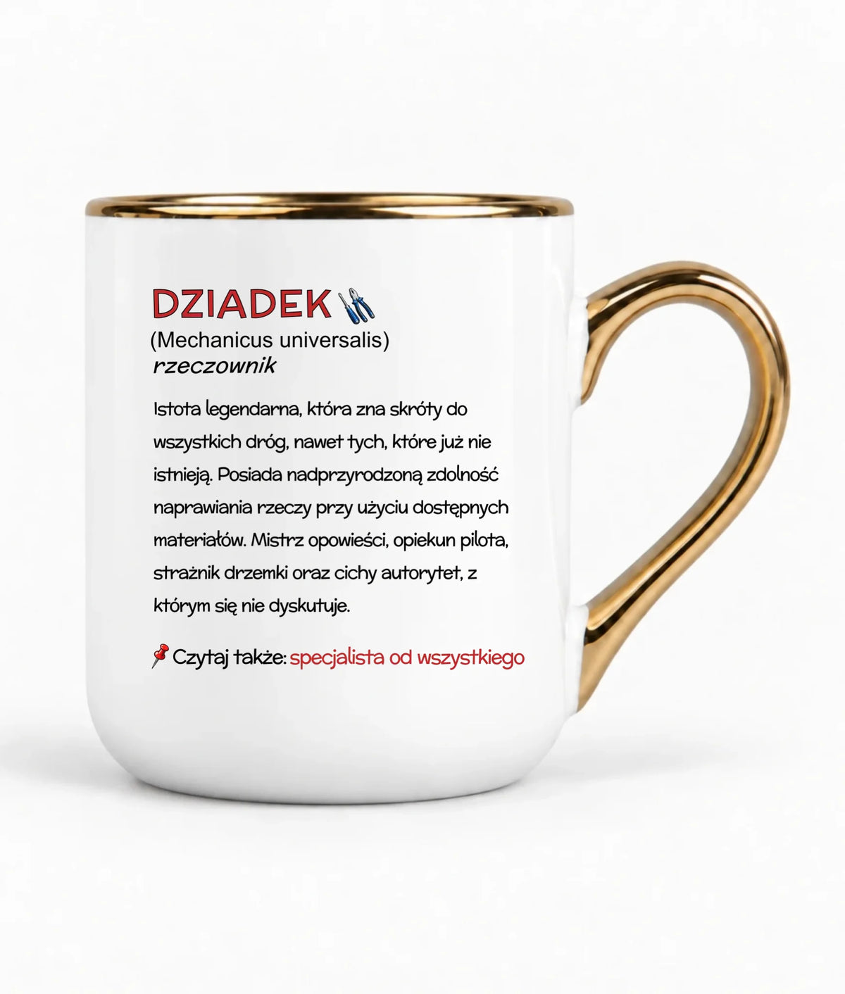 Kubek elegant dla dziadka - Dziadek śmieszna definicja D43