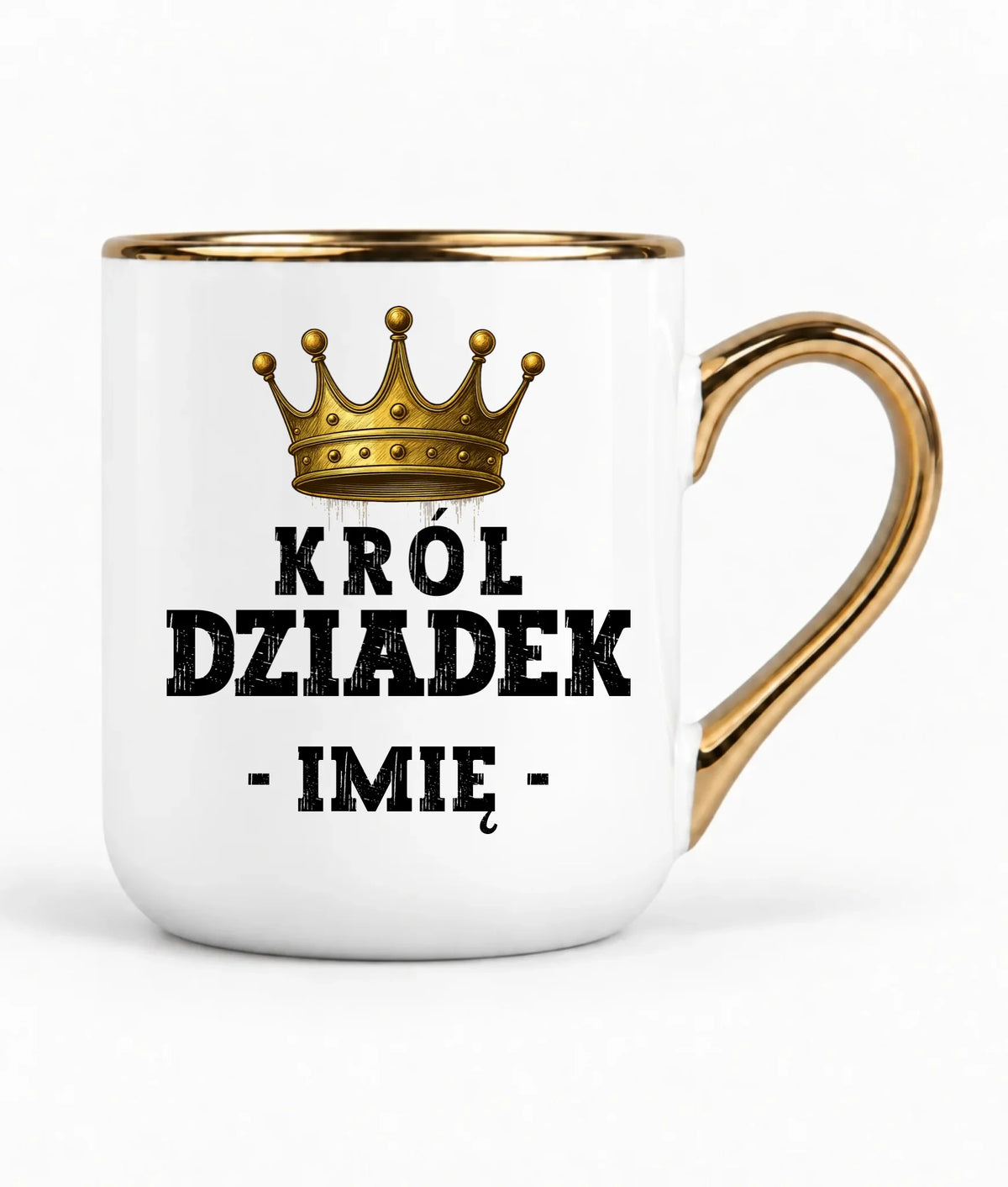 Kubek elegant dla dziadka - Król Dziadek - personalizowany D17