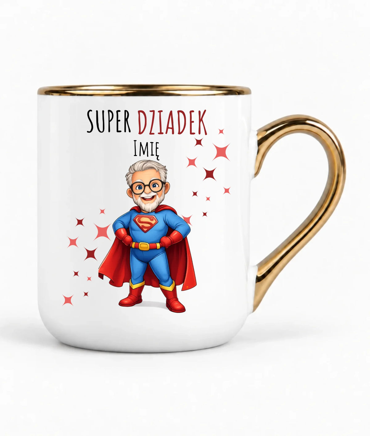 Kubek elegant dla dziadka - Super Dziadek - personalizowany D02