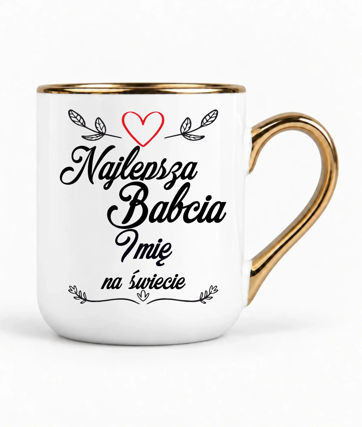 Kubek elegant dla babci - Najlepsza Babcia na Świecie - personalizowany B12