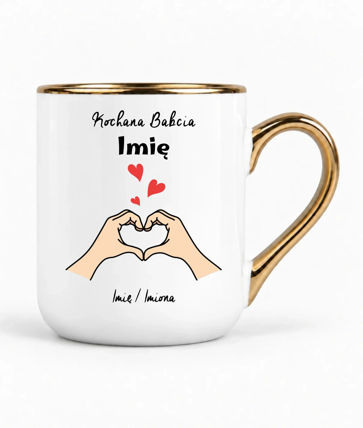 Kubek elegant dla babci - Kochana Babcia podpis - personalizowany B13