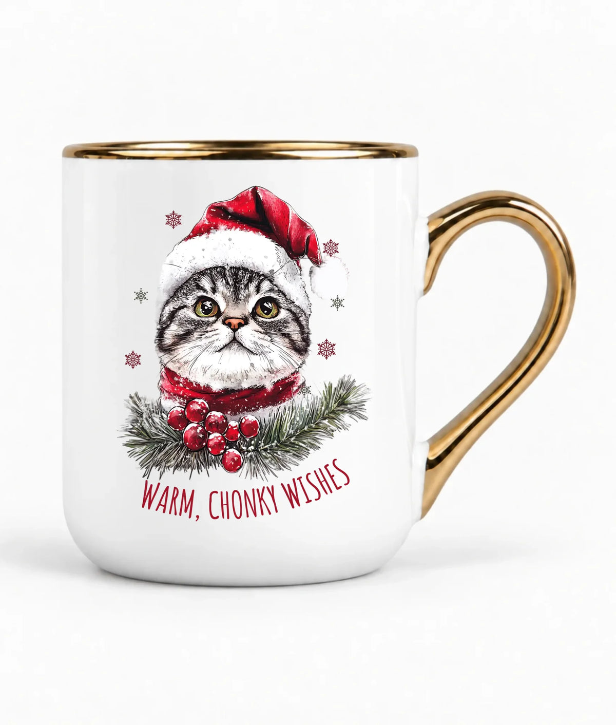 Kubek elegant świąteczny - Warm, Chonky Wishes BN36