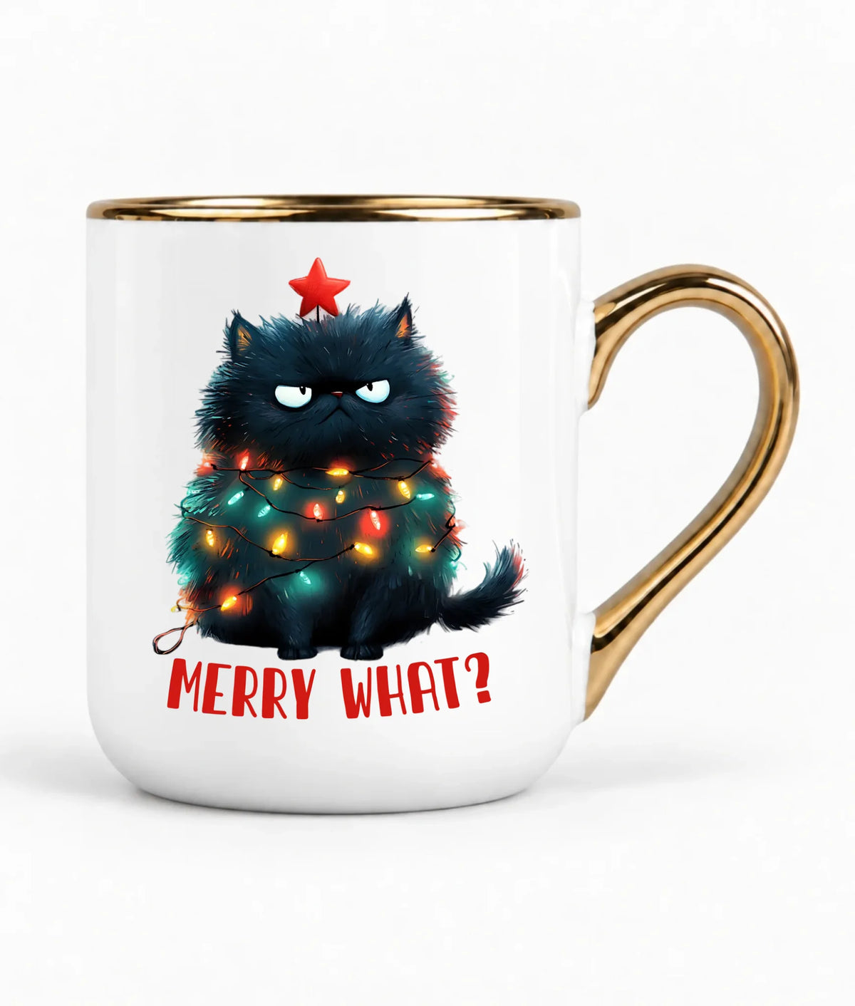 Kubek elegant świąteczny - Grumpy Cat Merry what? BN37